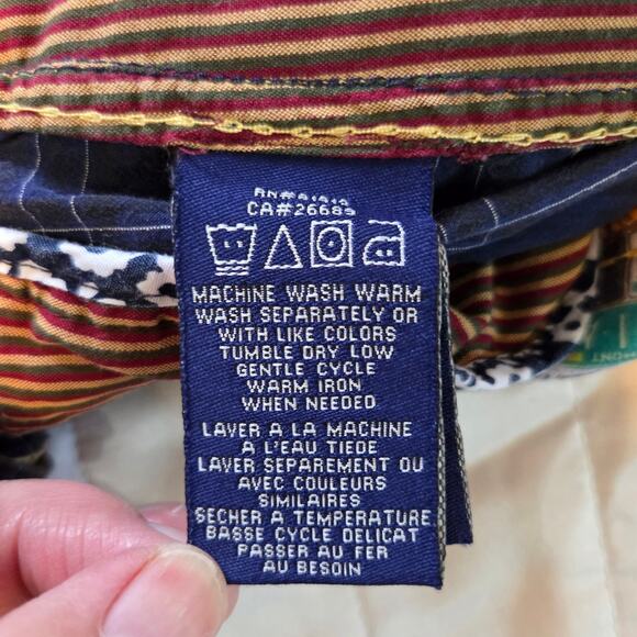 Robert Graham Plaid Shorts men's size 32 License Plate Print Lining Navy Blue - Picture 11 of 11